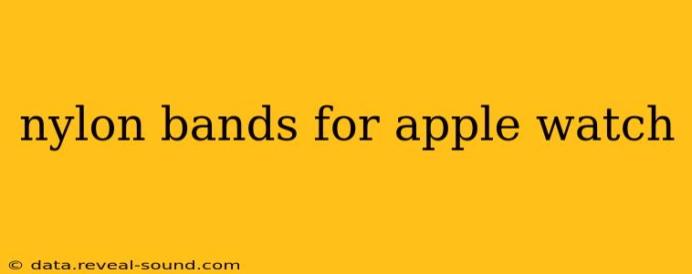 nylon bands for apple watch