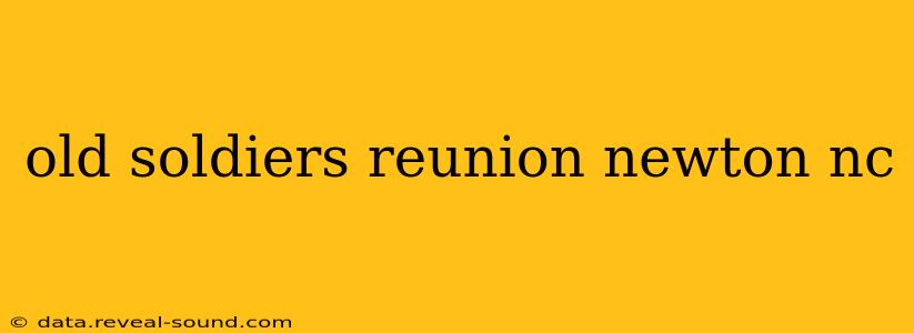 old soldiers reunion newton nc