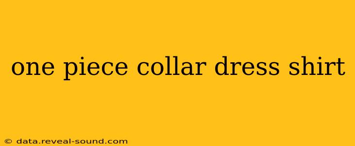 one piece collar dress shirt