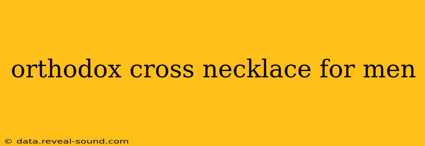 orthodox cross necklace for men