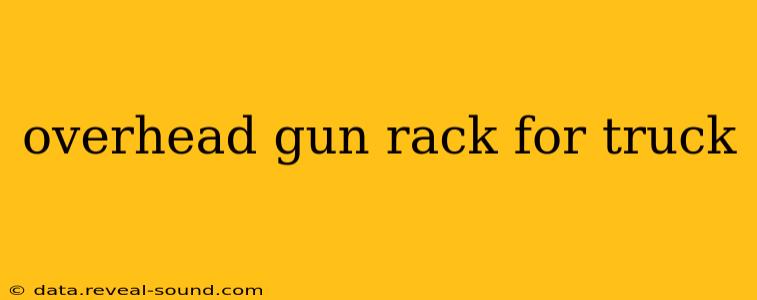 overhead gun rack for truck