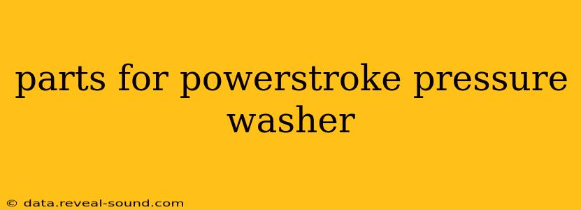 parts for powerstroke pressure washer