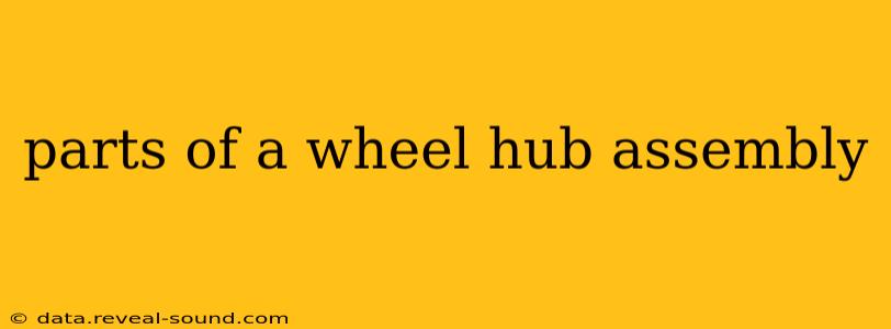 parts of a wheel hub assembly