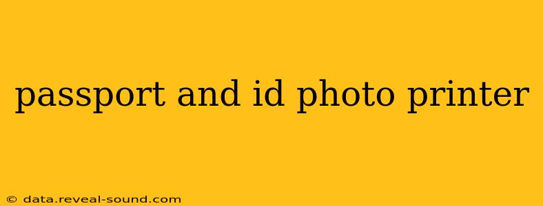 passport and id photo printer