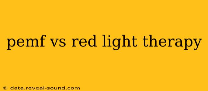 pemf vs red light therapy