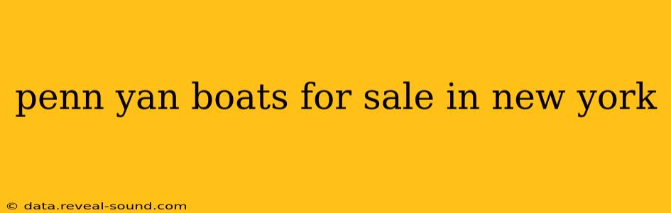penn yan boats for sale in new york
