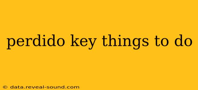 perdido key things to do