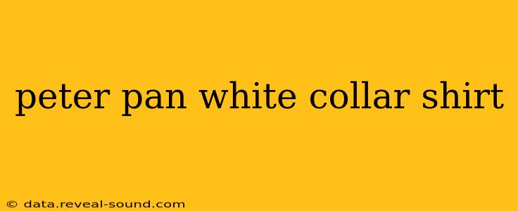 peter pan white collar shirt