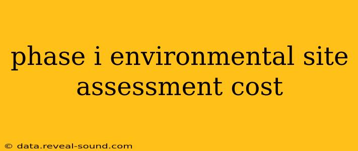 phase i environmental site assessment cost