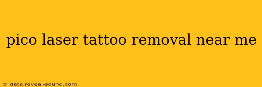 pico laser tattoo removal near me