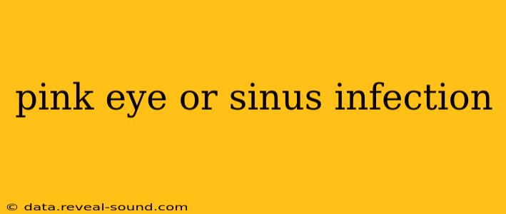 pink eye or sinus infection