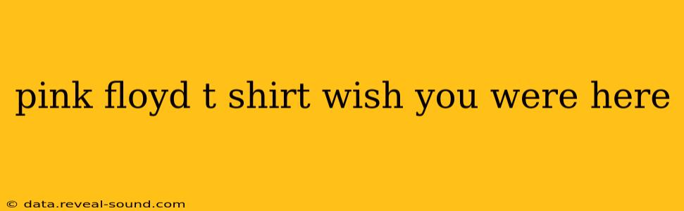 pink floyd t shirt wish you were here