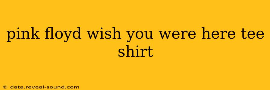 pink floyd wish you were here tee shirt