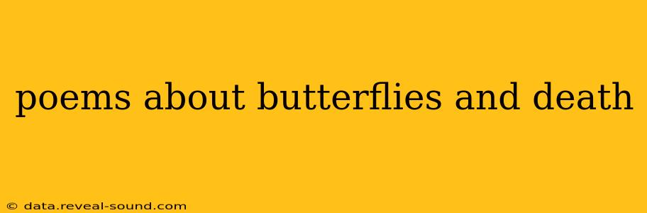 poems about butterflies and death