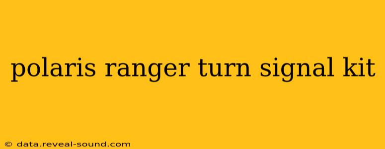 polaris ranger turn signal kit