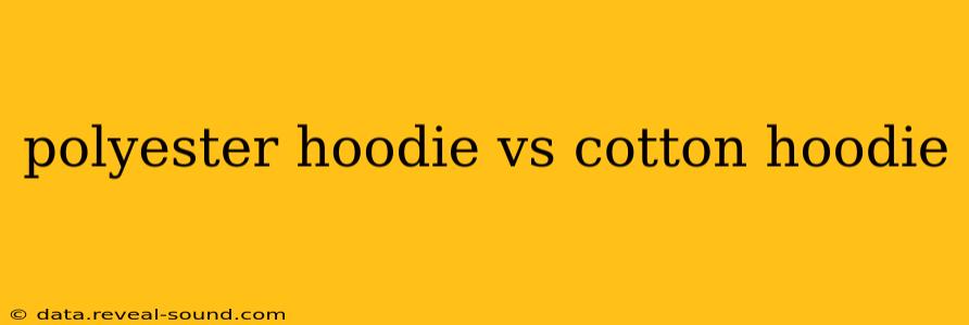 polyester hoodie vs cotton hoodie