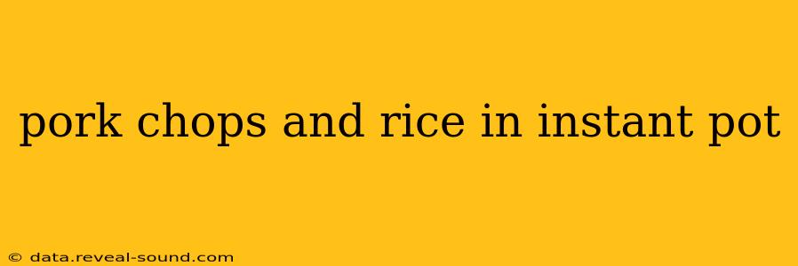 pork chops and rice in instant pot
