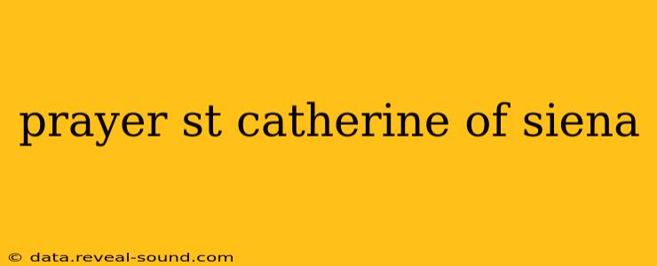 prayer st catherine of siena