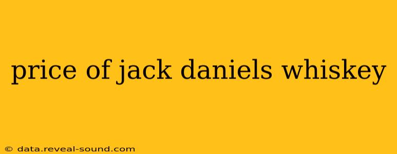 price of jack daniels whiskey