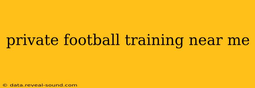 private football training near me