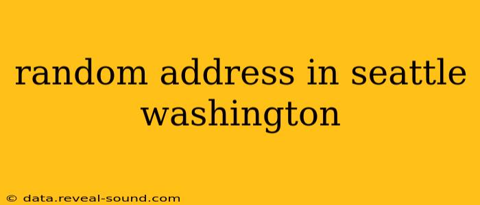random address in seattle washington