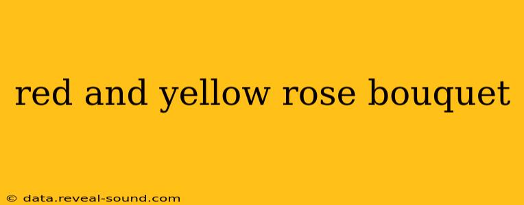 red and yellow rose bouquet