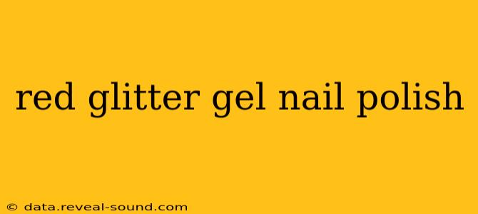 red glitter gel nail polish