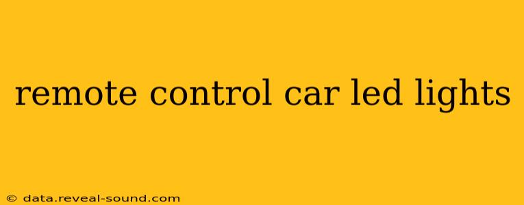 remote control car led lights