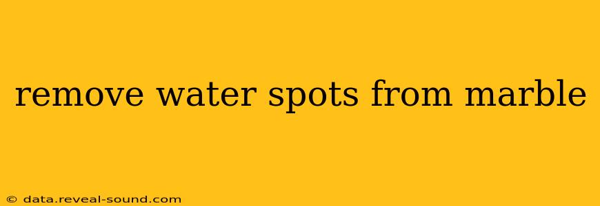 remove water spots from marble