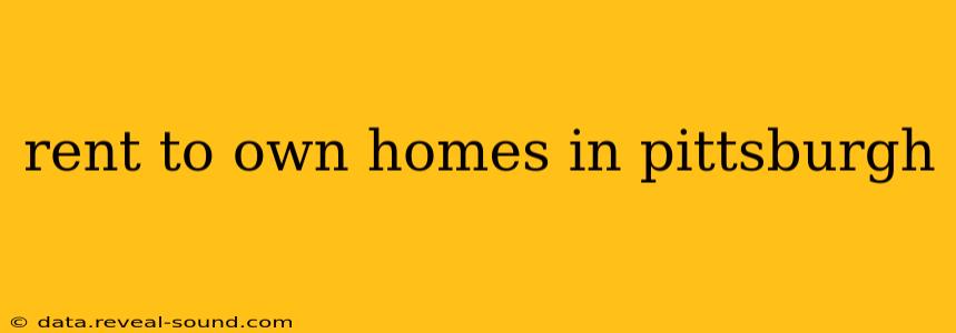 rent to own homes in pittsburgh