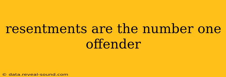 resentments are the number one offender
