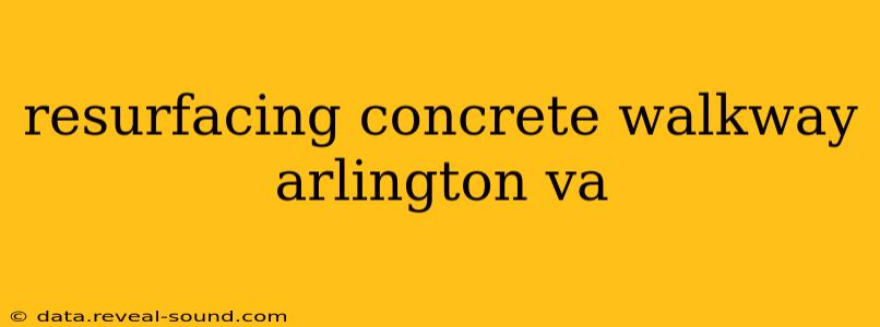 resurfacing concrete walkway arlington va