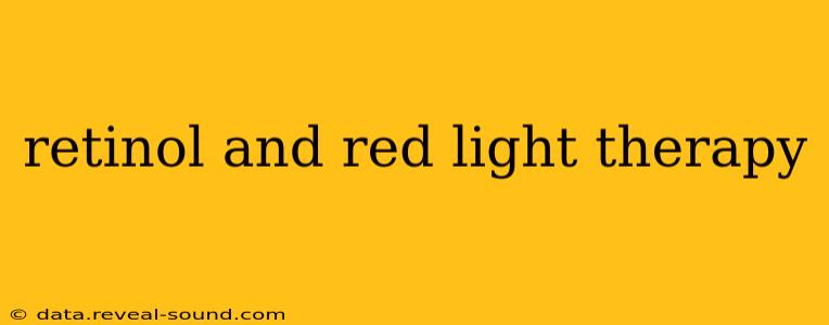 retinol and red light therapy