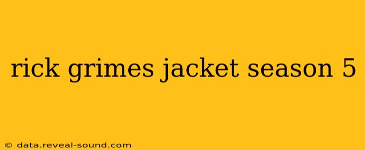 rick grimes jacket season 5