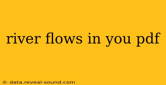 river flows in you pdf