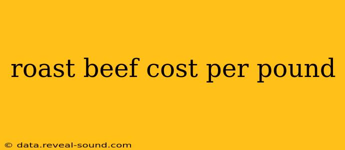 roast beef cost per pound