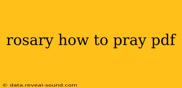 rosary how to pray pdf