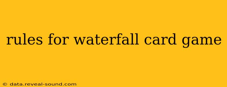 rules for waterfall card game