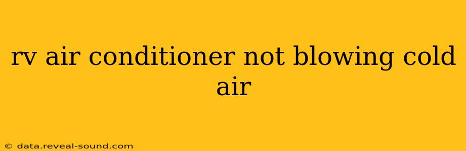 rv air conditioner not blowing cold air