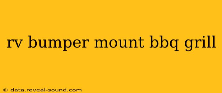 rv bumper mount bbq grill