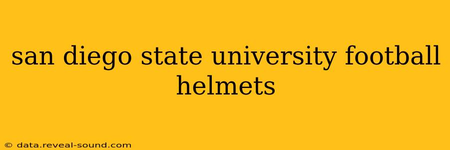 san diego state university football helmets