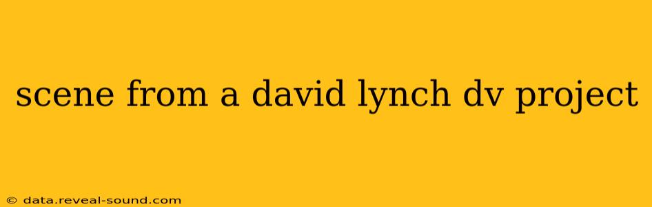 scene from a david lynch dv project