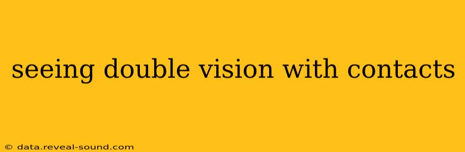 seeing double vision with contacts