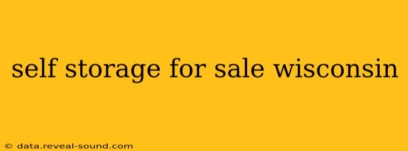 self storage for sale wisconsin