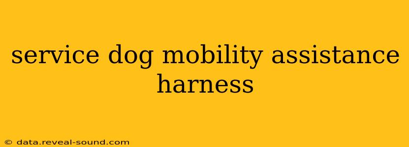 service dog mobility assistance harness