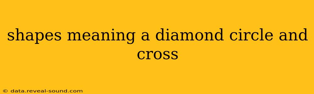 shapes meaning a diamond circle and cross