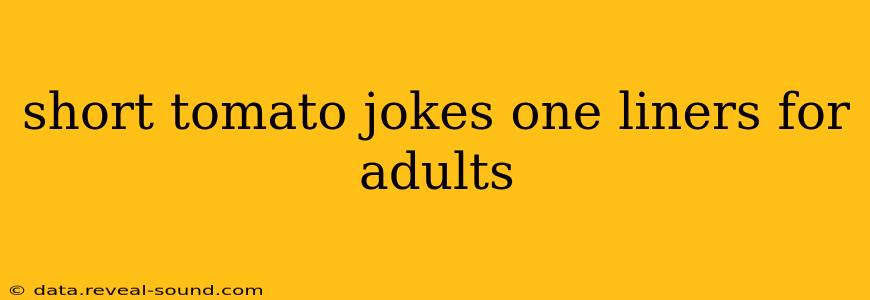 short tomato jokes one liners for adults