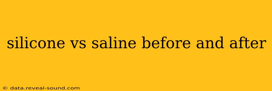 silicone vs saline before and after