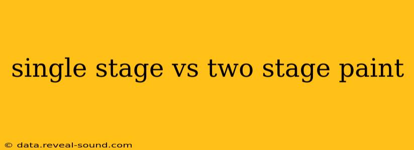 single stage vs two stage paint