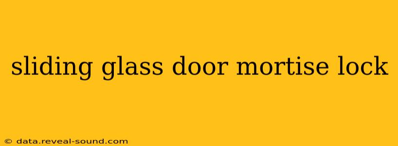 sliding glass door mortise lock
